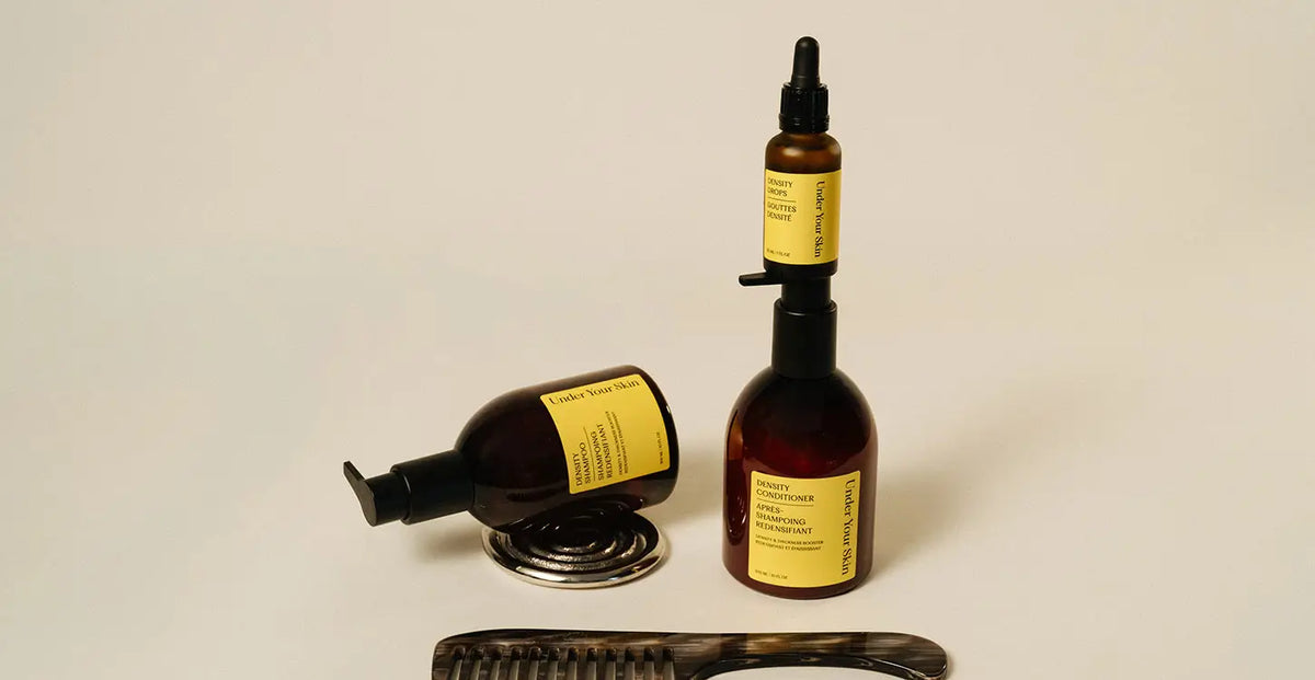 Products and red box on the background.