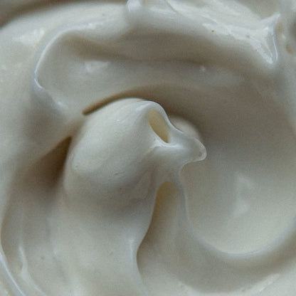 Närbild på hair mask textur.