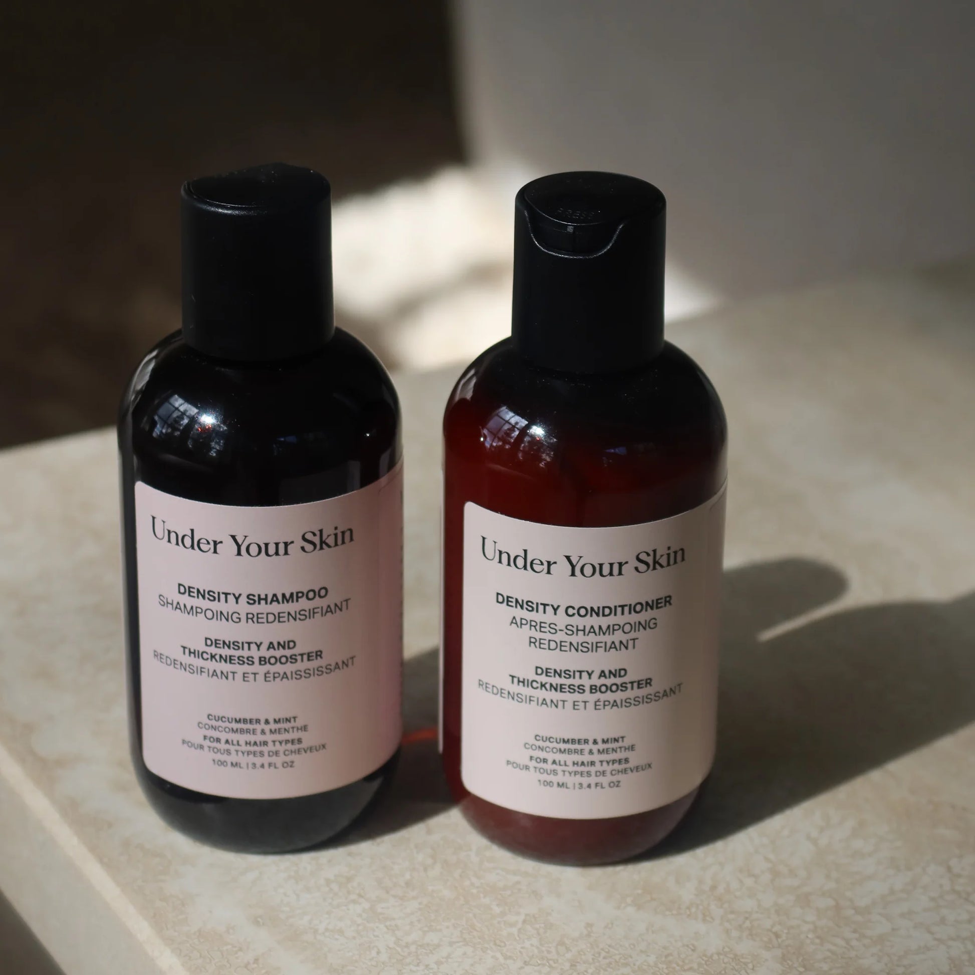 Density Duo på marmorbord