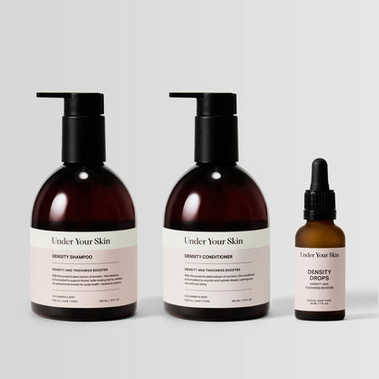 Density kit produkter placerad på en ljus bakgrund.