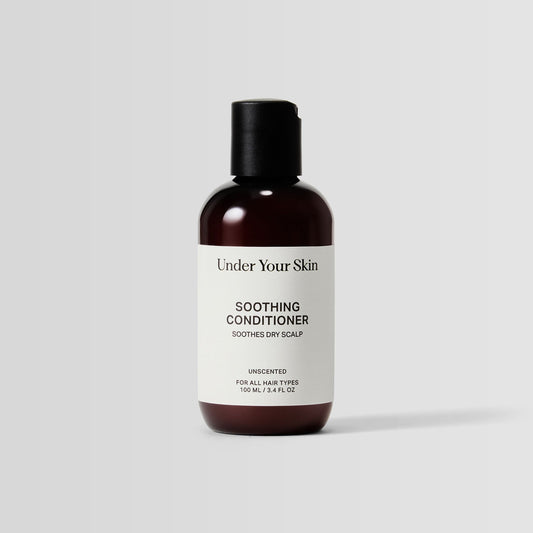 Soothing balsam på vit bakgrund